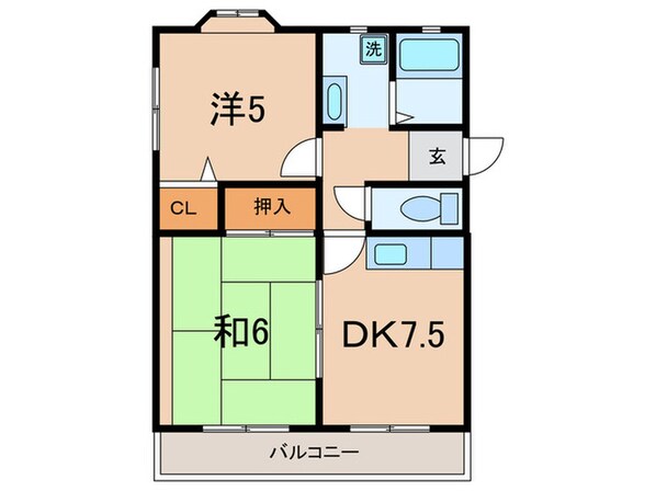 ツインティ木本の物件間取画像